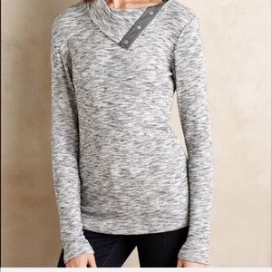 Anthropologie Snap Neck Pullover by Dolan